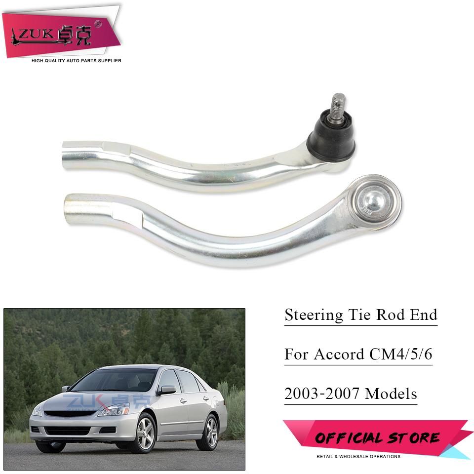 ZUK Power Steering Outer Tie Rod Set End Set For Honda For Accord CM 2003-2007 OEM:53560-SDA-A01 53540-SDA-A01