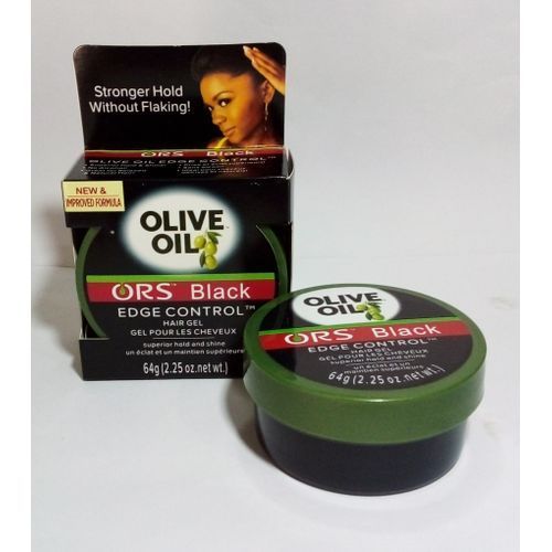 BLACK OLIVE OIL EDGE CONTROL HAIR GEL- BLACK 64g