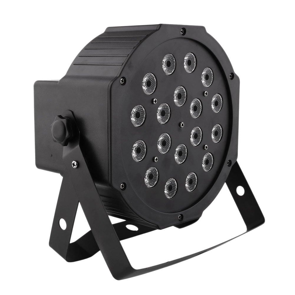 Stage Light 10Wx18 LED Downlight RGB Sound Activated Remote Control Washing Light Wedding Party Live Performance EU Plug