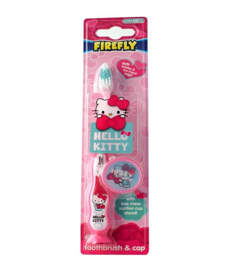 Hello Kitty Character Children Toothbrush With Cap Dental