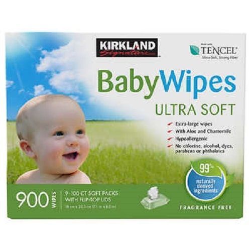 Baby Wipes Unscented 900 Count