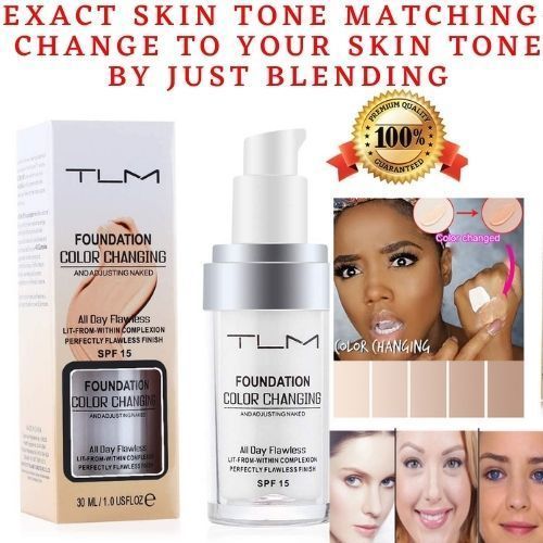 Color Changing Liquid Foundation - Change To Skin Tone