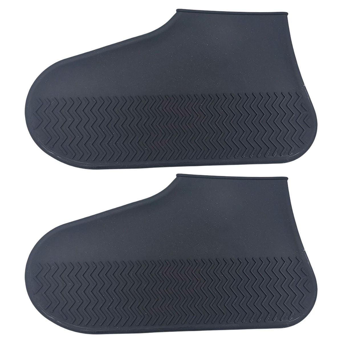 2Pcs Shoes Protectors Outdoor Rainy Days Rain Boot Covers Black