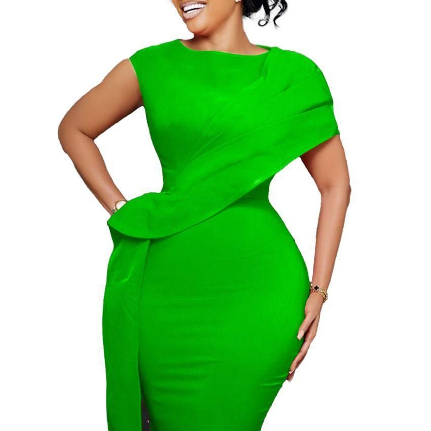 Business Dress Company Dress Dress Elegant dress solid color long sleeve ladies career dresses