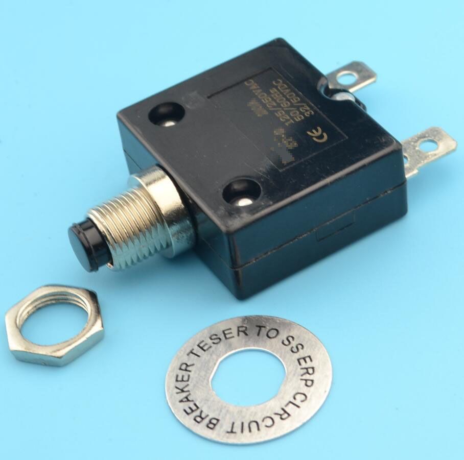 3pcs Overload Breaker Compressor Black 25A Circuit Air