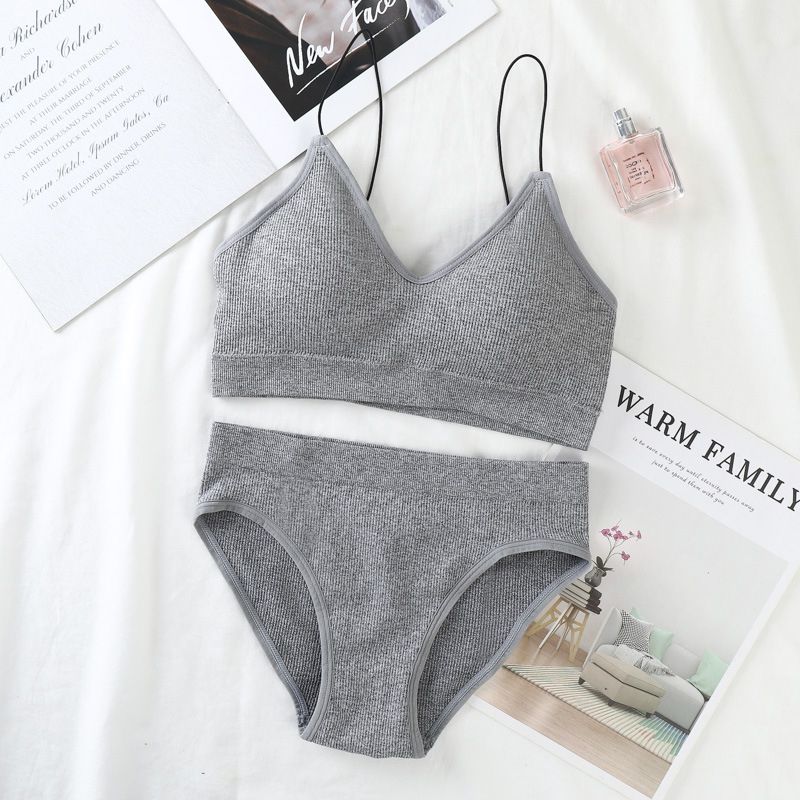 Women Bras Y Tube Top Bra Set   Girls Seamless Underwear Te Active Bra Sports