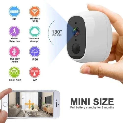 Wireless WIFI And Batteries Ip Surveillance Camera