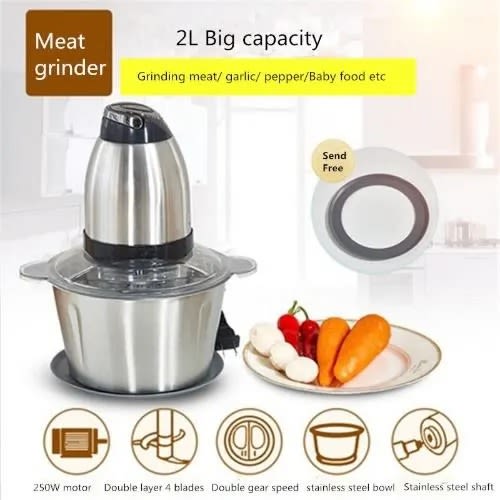 Mr Steel Stainless Meat Grinder & Food Processor -2l - 240V