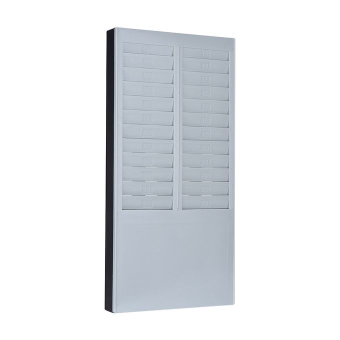 DOYO Time Card Rack Wall Mount Holder 24 Pocket Slot For