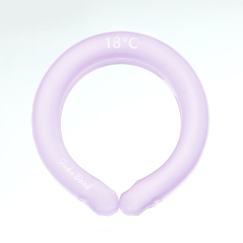 Neck Cooling Ring Summer Heatstroke Prevention Ice Cushion Tube Outdoor Sports Cold Neck Ring Ice Cushion Pillow-Purple