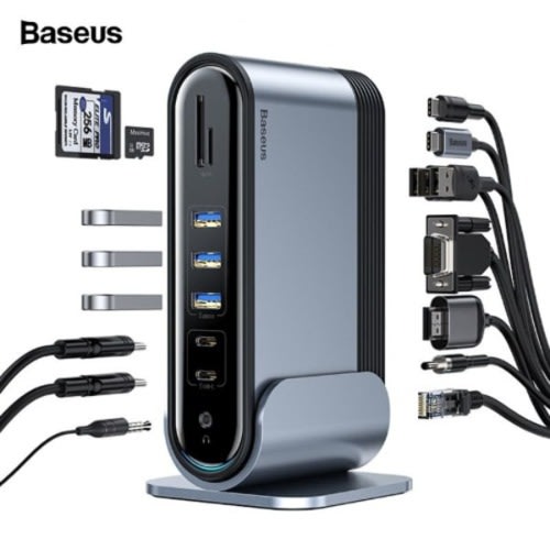 17-in-1 Working  Station - Three Screen Multifunctional Type-c Hub Adapter