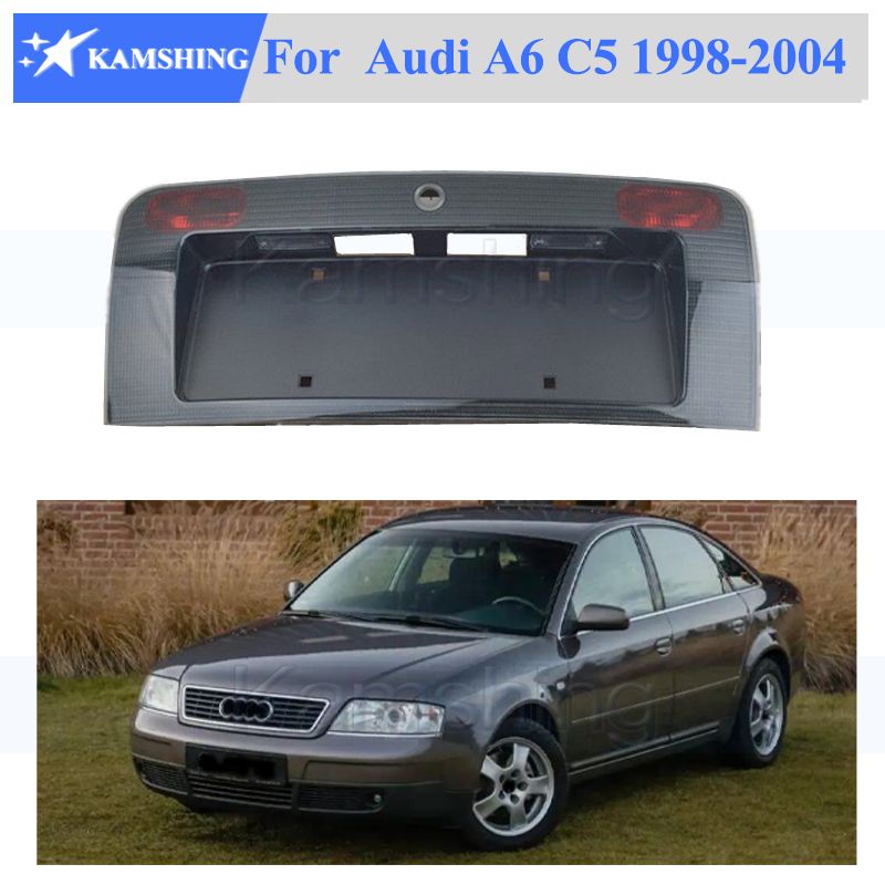 For Audi A6 C5 1998 1999 2000 -2004 3.0L Rear Number Light Frame License Plate lamp cover holder car accessories