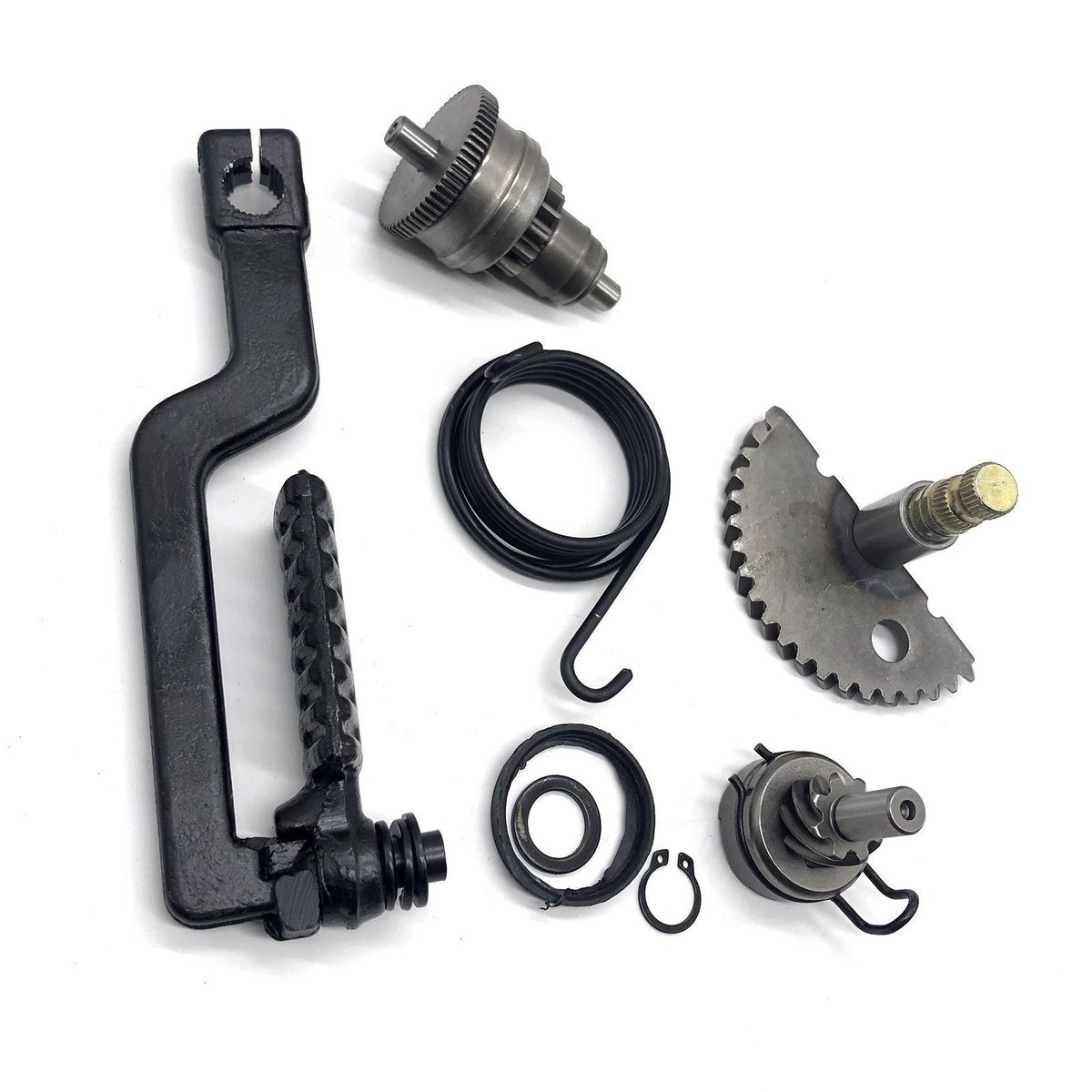Start Gear + Start Clutch + Kick Pedal Kit + Idle Gear + Spring Replacement   for GY6 49cc 50cc 139QMB Scooter