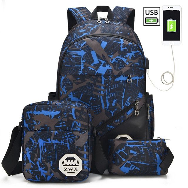 School Backpack Teenagers Schoolbag Waterproof Bookbags