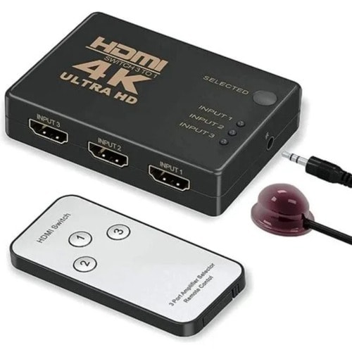 Hdmi Switch 4k - Intelligent 3-port Hdmi Switcher