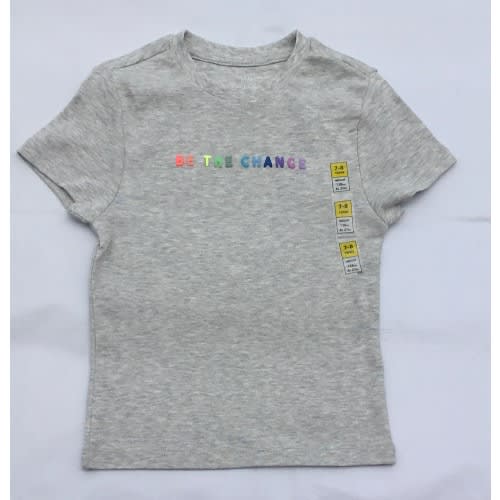 Be The Change Marl Top - Grey
