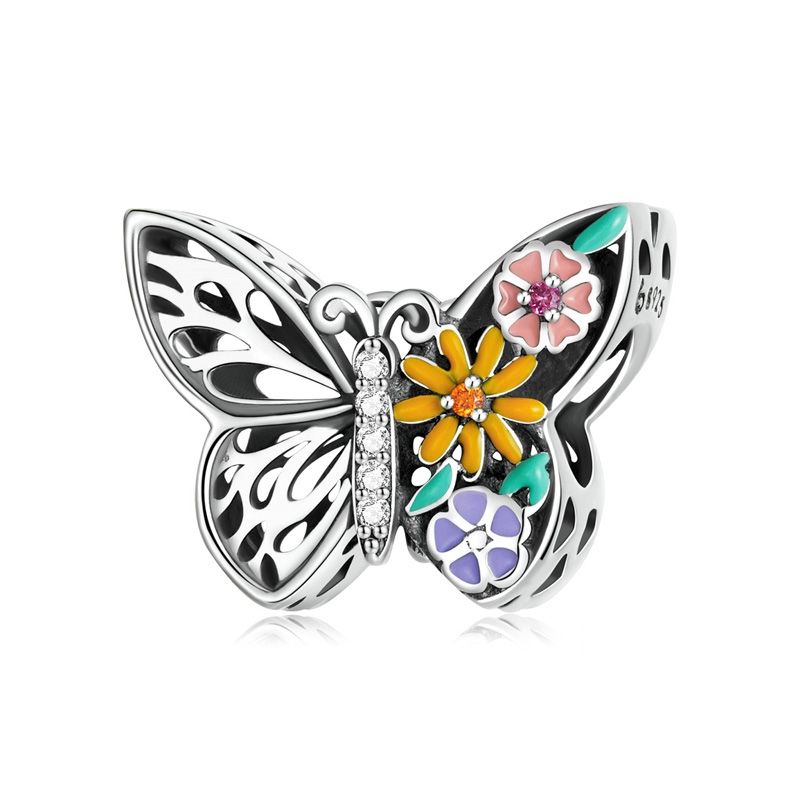 S925 Erfly Series DIY Bracelet Pearl Accessories BSC588
