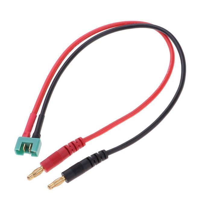 4mm Banana Bullet Connector To Male MPX Cable 14AWG 35cm For B6 B6AC