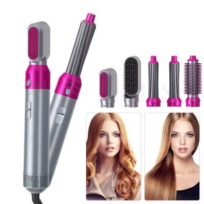 5 In 1 Hair Dryer Electric Curler Straightener EU-Black