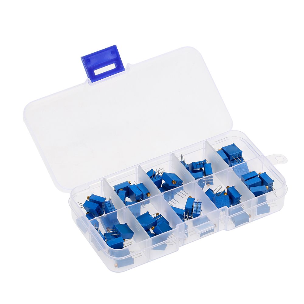 50Pcs 3296W Multiturn Trimmer Potentiometer Kit 3296W High