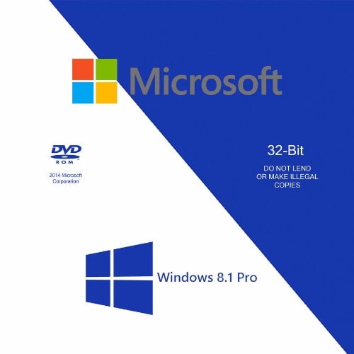 Windows 8.1 Professional 32-bit - OEM - 1 Pack DVD - FQC-06987