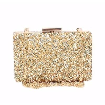 Sequence Ladies Evening Purse - Gold