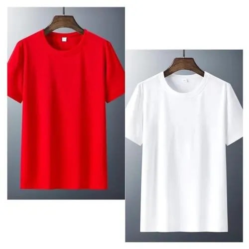 2 In 1 Unisex Plain Round Neck
