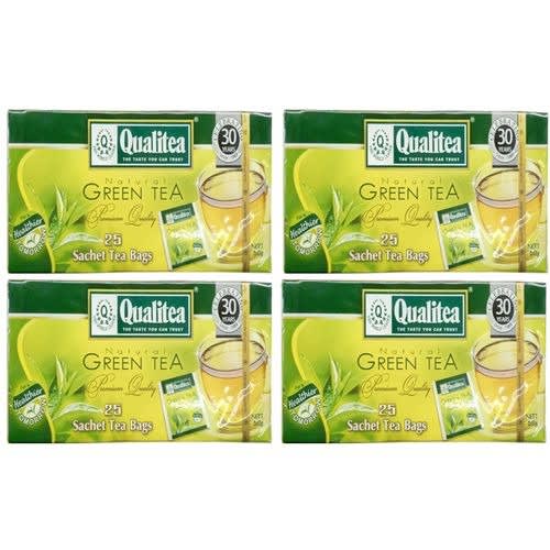 Qualitea Natural Green Tea Premium Quality-100 Tea Bags