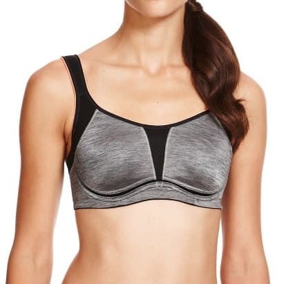 High Impact Flexible Underwired Sports Full Cup Bra