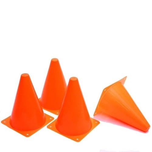 Lightweight Cone - Plain Red - 4 Pieces