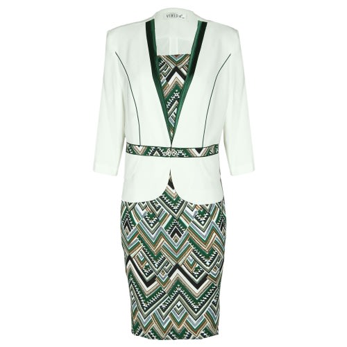 Ladies Gown Jacket 2 Piece-multi Lgj-4926