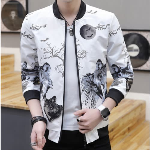 Wolf Design Jacket For Men