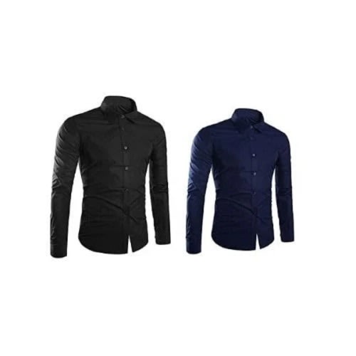 2 In 1 Shirt For Men - Black And Blue