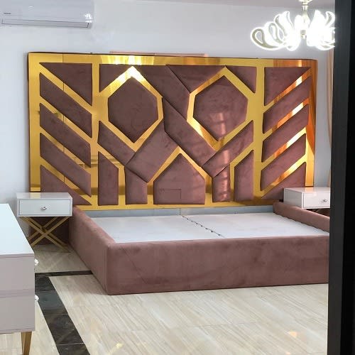 Sadia-drafted Upholstered Bed - 6x6ft