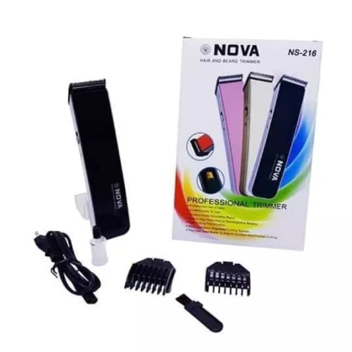 Ns 216 Cordless Professional Rechargeable Hair Trimmer- Black