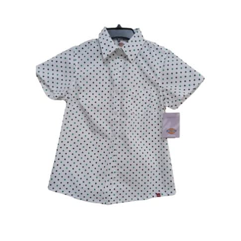Men's Short Sleeve Black Polka Dot Shirt