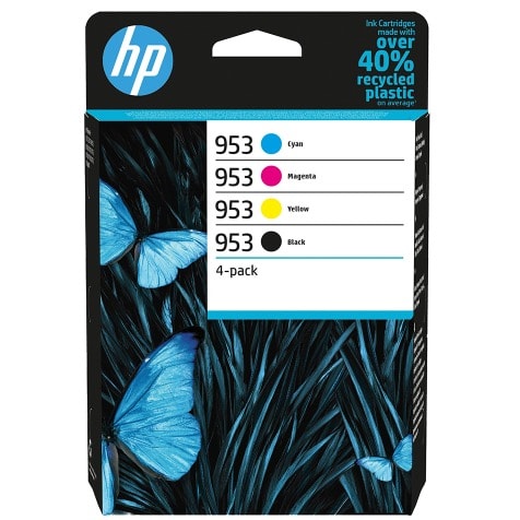 Ink Cartridges - 953 4 Pack  - Black - Cyan - Magenta - Yellow