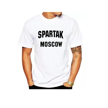 Spartak Moscow Print T-Shirts -White