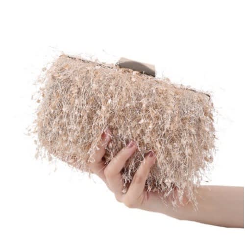 Women's Tassel Clutch - Gold