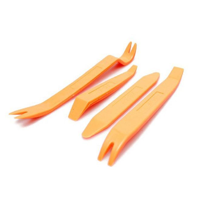 4P S/Set  Ar Audio Dis Embly Door Panel Bu Kle Pry Repair Remover Tools Kits-Orange