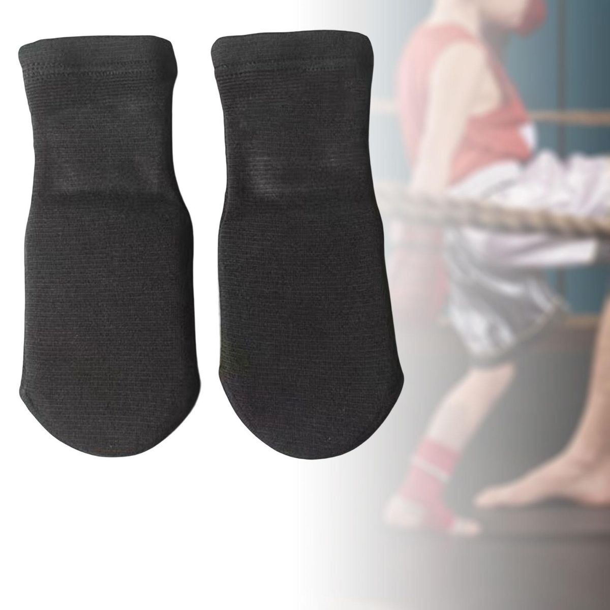 Instep Guard Foot Protector Elastic  M Size Black