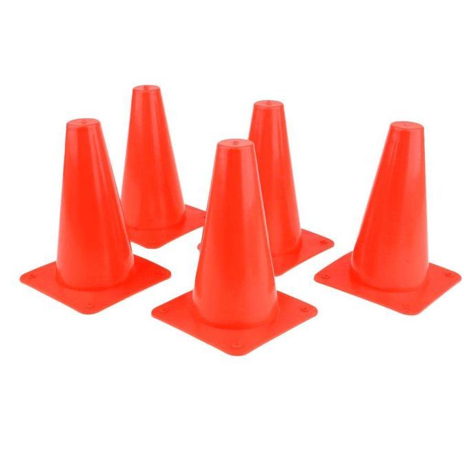 5pcs 15cm Safety Cone For Sports Training Soccer Skateboard Orange