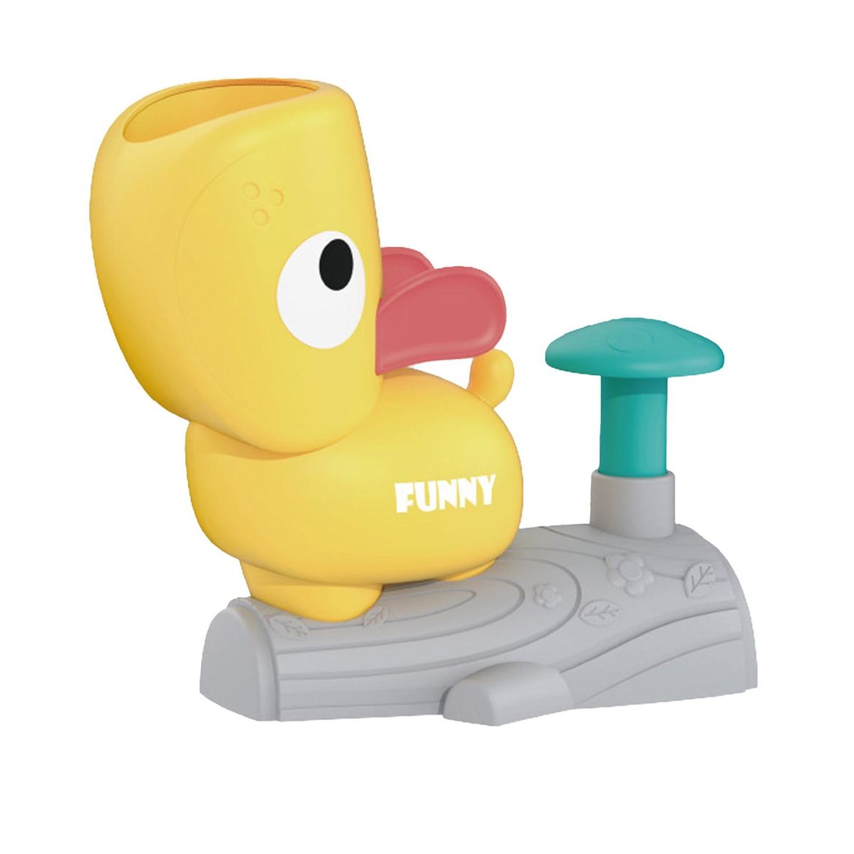 1 Set Flying Disc Toys Cartoon Catapult Kids Toys Yellow