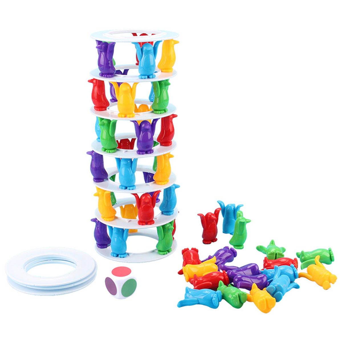1 Set Kids Toys Tower Collapse Balance Blocks