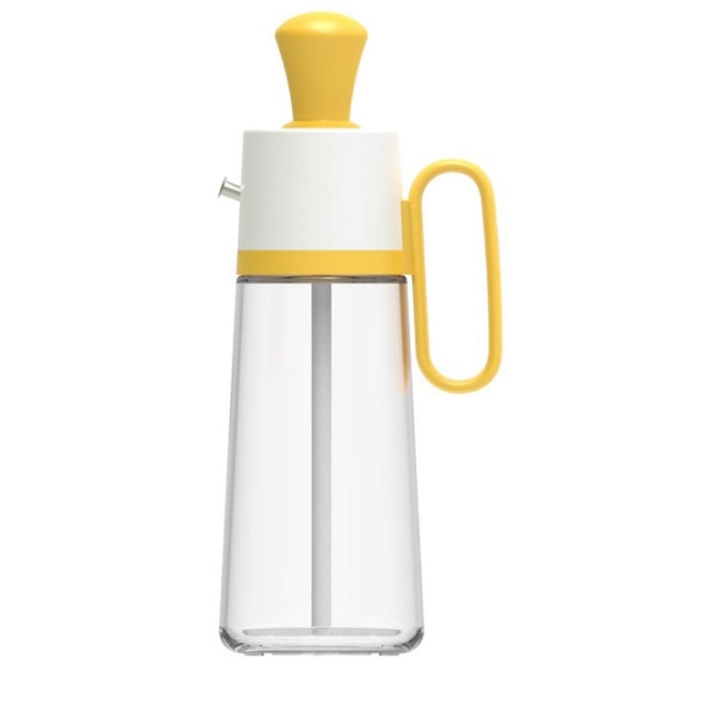Glass Oil Bottle with Silicone Brush, Olive Oil and Vinegar Dispenser Bottle for Kitchen Cooking, BBQ, Baking A
