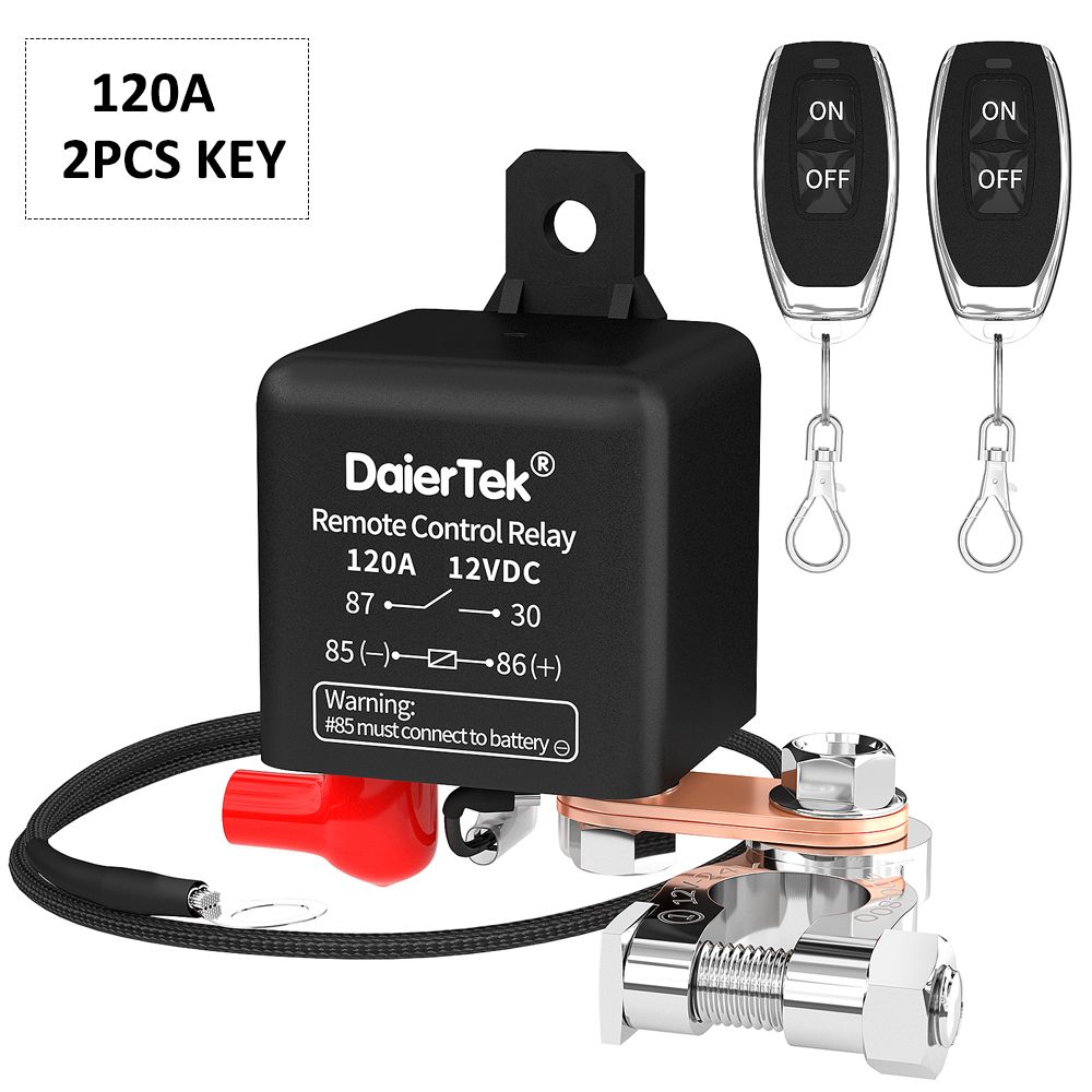 Battery Switch Relay 12V Remote Control Battery Disconnect