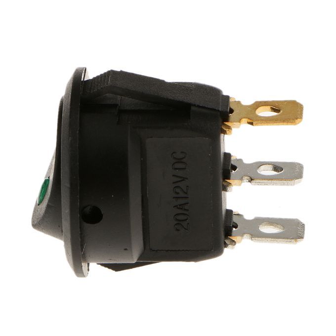 Round 3 Pin P Rocker ON/OFF Switch Parking  Sensor Illuminated