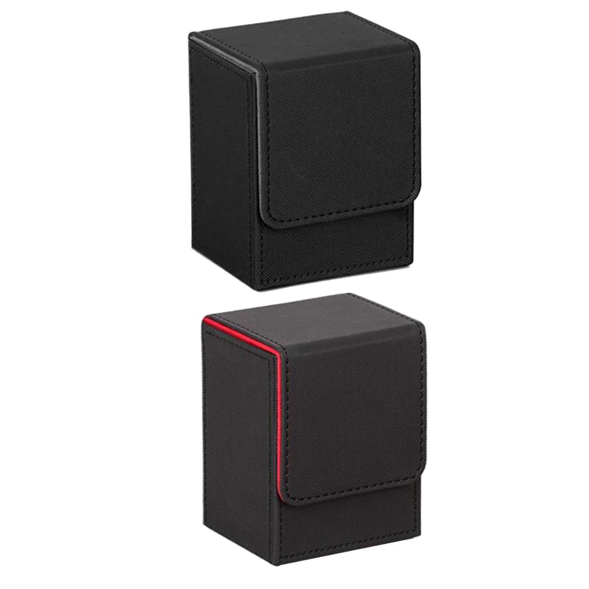 2PCS Vertical Trading Card Deck Box Deck Sleeves Case Holder For MTG