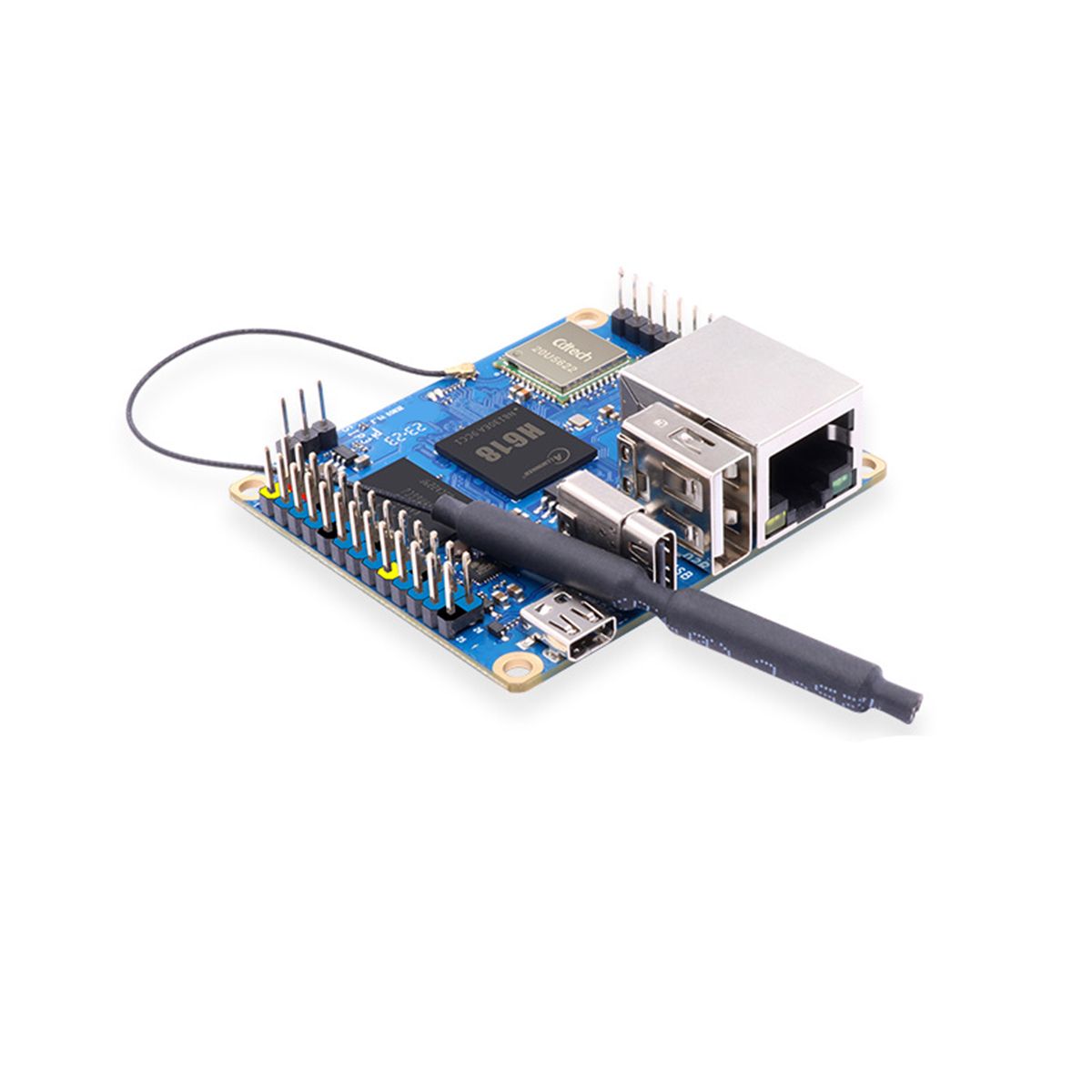 For Orange Pi Zero 3 Development Board 4GB+Heat Sink H618 WiFi5+BT 5.0 Gigabit LAN for Android 12 Debian12 Ubuntu22.04