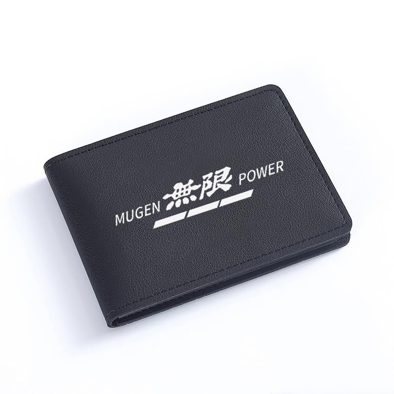 Car Leather Driving Documents Protective Case Bank Credit Card Holder For  Mugen Power Honda Civic Accord CRV Hrv Jazz
